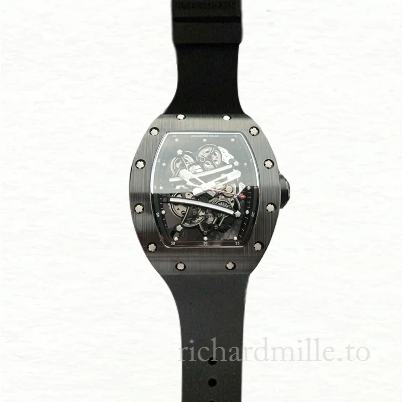 Richard Mille RM061 Men Hand Wind Stainless Steel Rubber Band