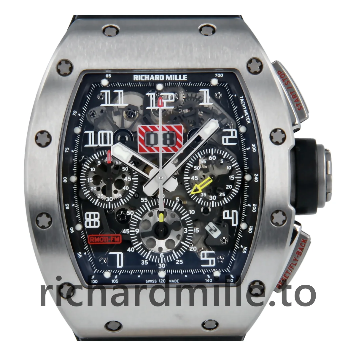 Richard Mille RM 011 FM Rubber Skeletonized Dial Watch