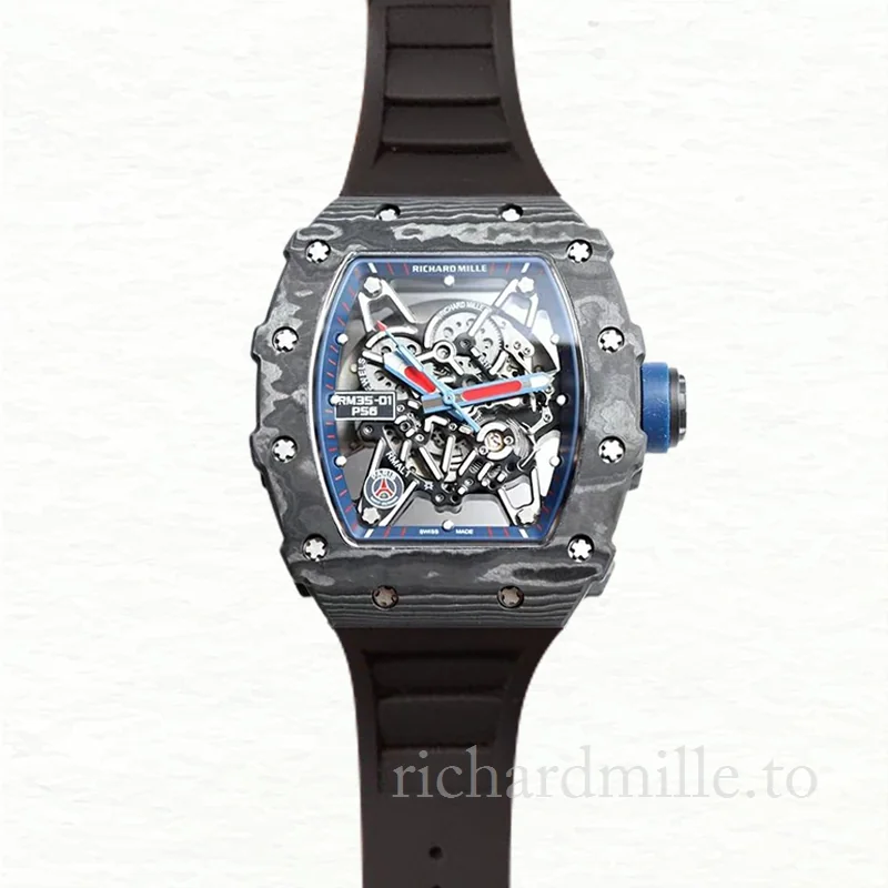 Richard Mille RM35-01 Men Mechanical Rubber Band Watch