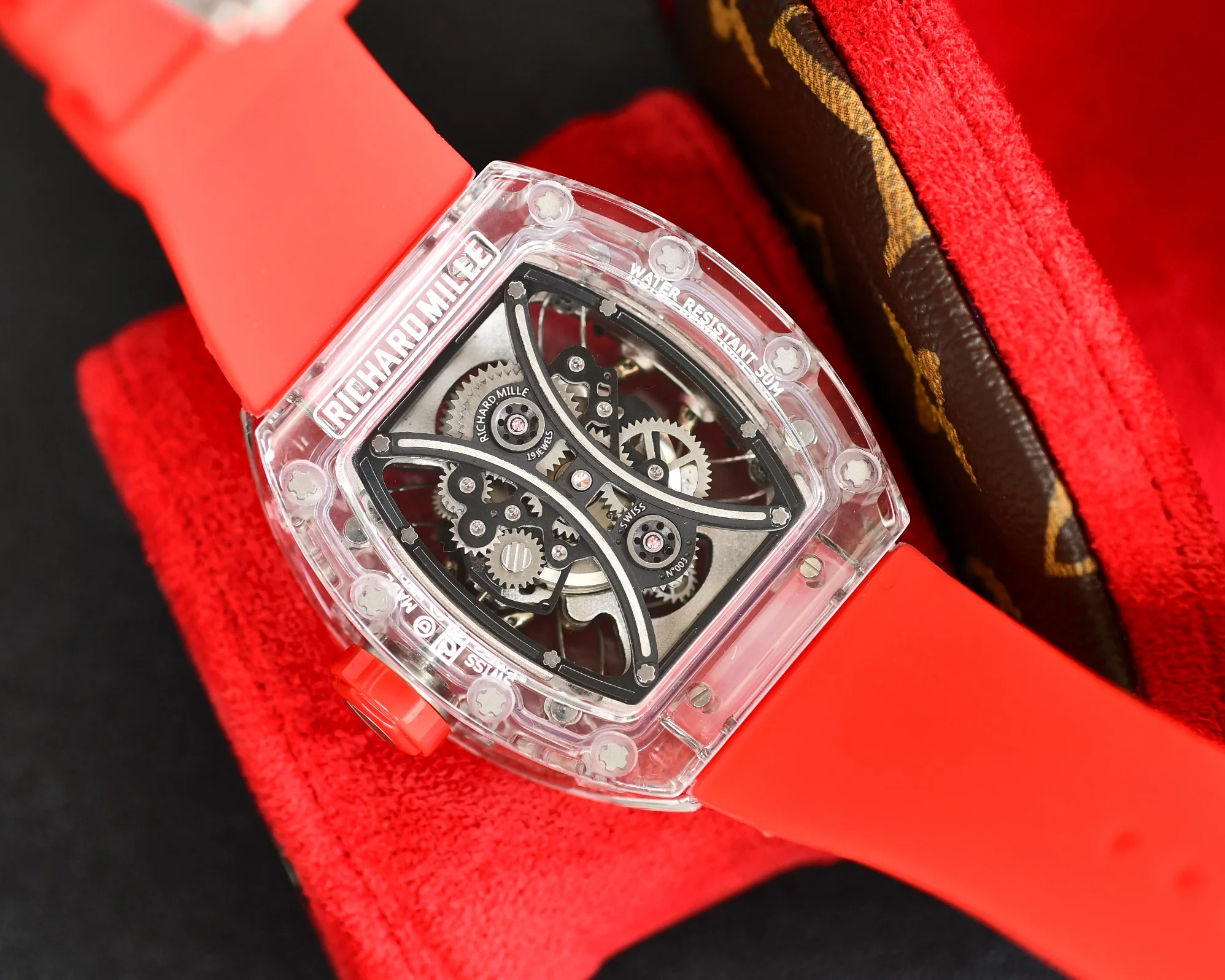 Richard Mille RM53-01 Automatic Men Transparent Dial Watch