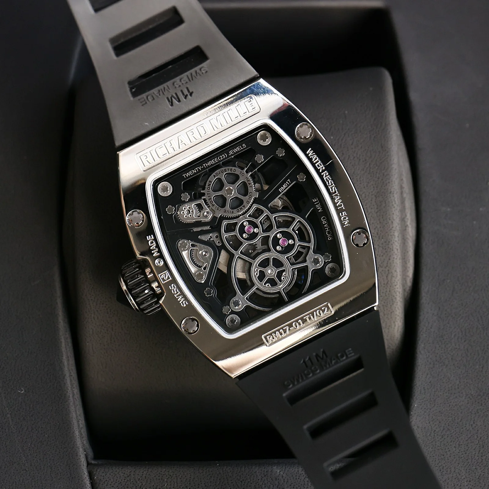 Richard Mille RM17-01 Black Dial Men’s Rubber Band Automatic