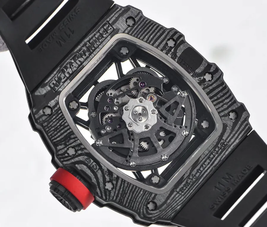 Richard Mille Replica RM 035-2 Black Rubber Strap Sapphire Crystal Glass