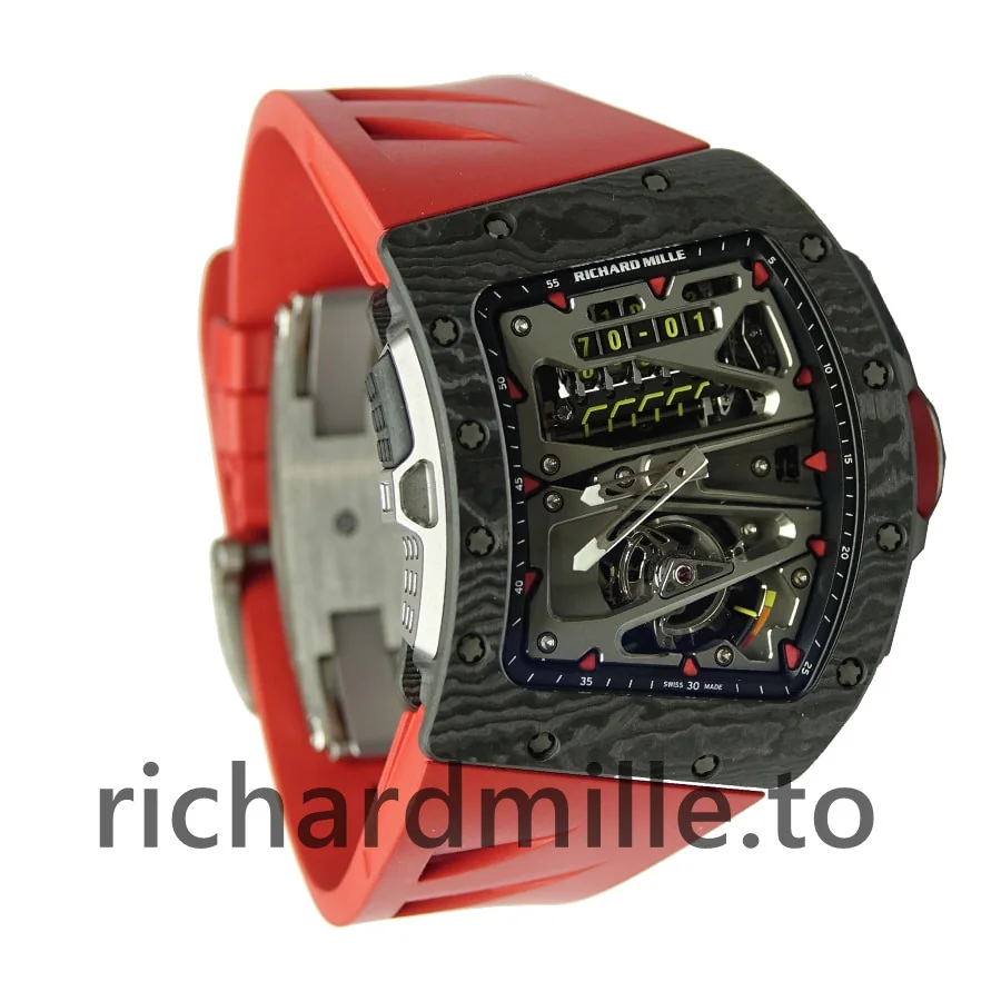 Richard Mille RM 70-01 55MM Grey & Red Dial Watch