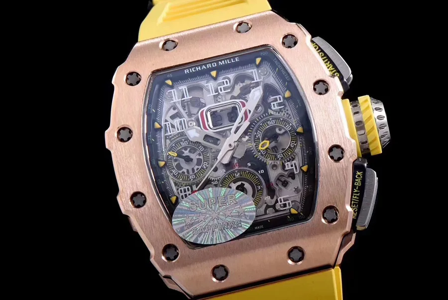Richard Mille Replica RM 11-03 Yellow Strap