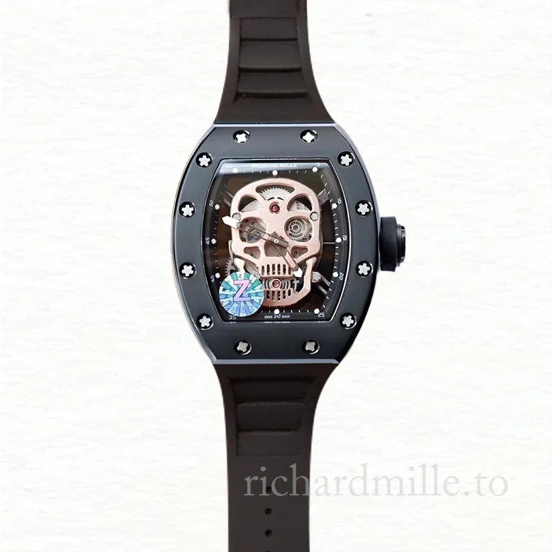 Richard Mille RM52-01 Men Mechanical Watch Rubber Band