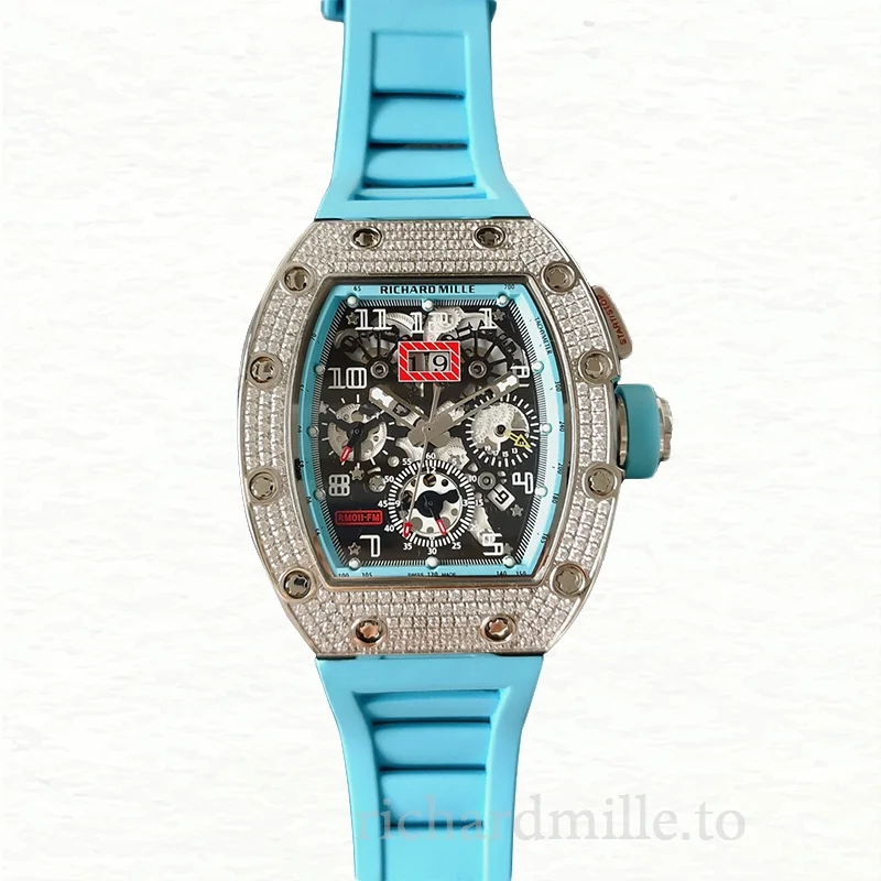 Richard Mille RM011 Mechanical Men Diamond Bezel Watch