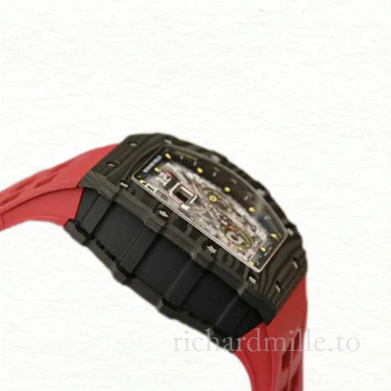 Richard Mille RM11-03 Automatic Men Titanium Rubber Band Transparent Dial