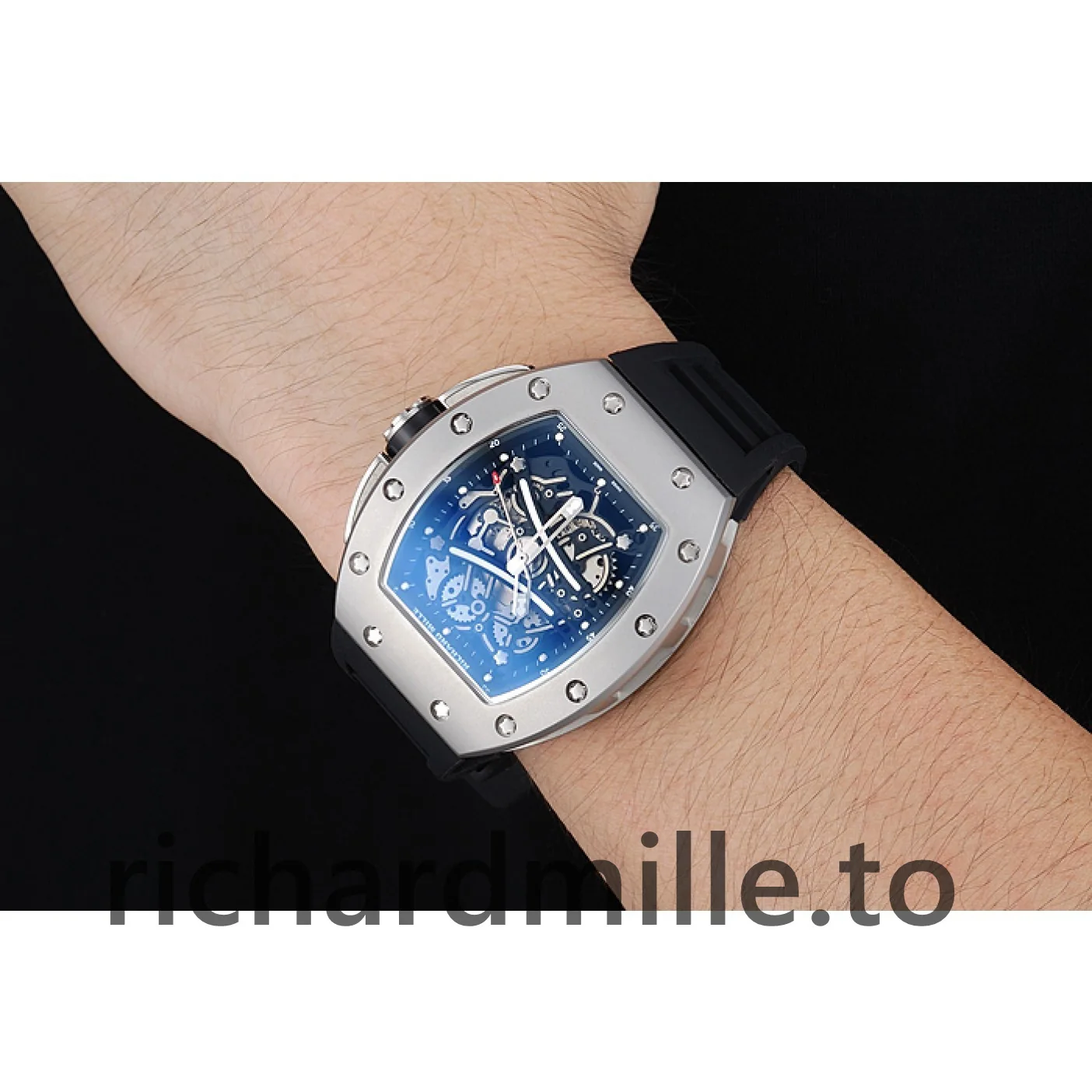 Richard Mille RM 61-01 1454204 Black Dial Men Rubber Watch