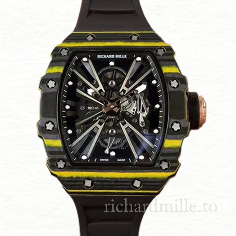 Richard Mille RM12-01 Men Mechanical Rubber Band Watch