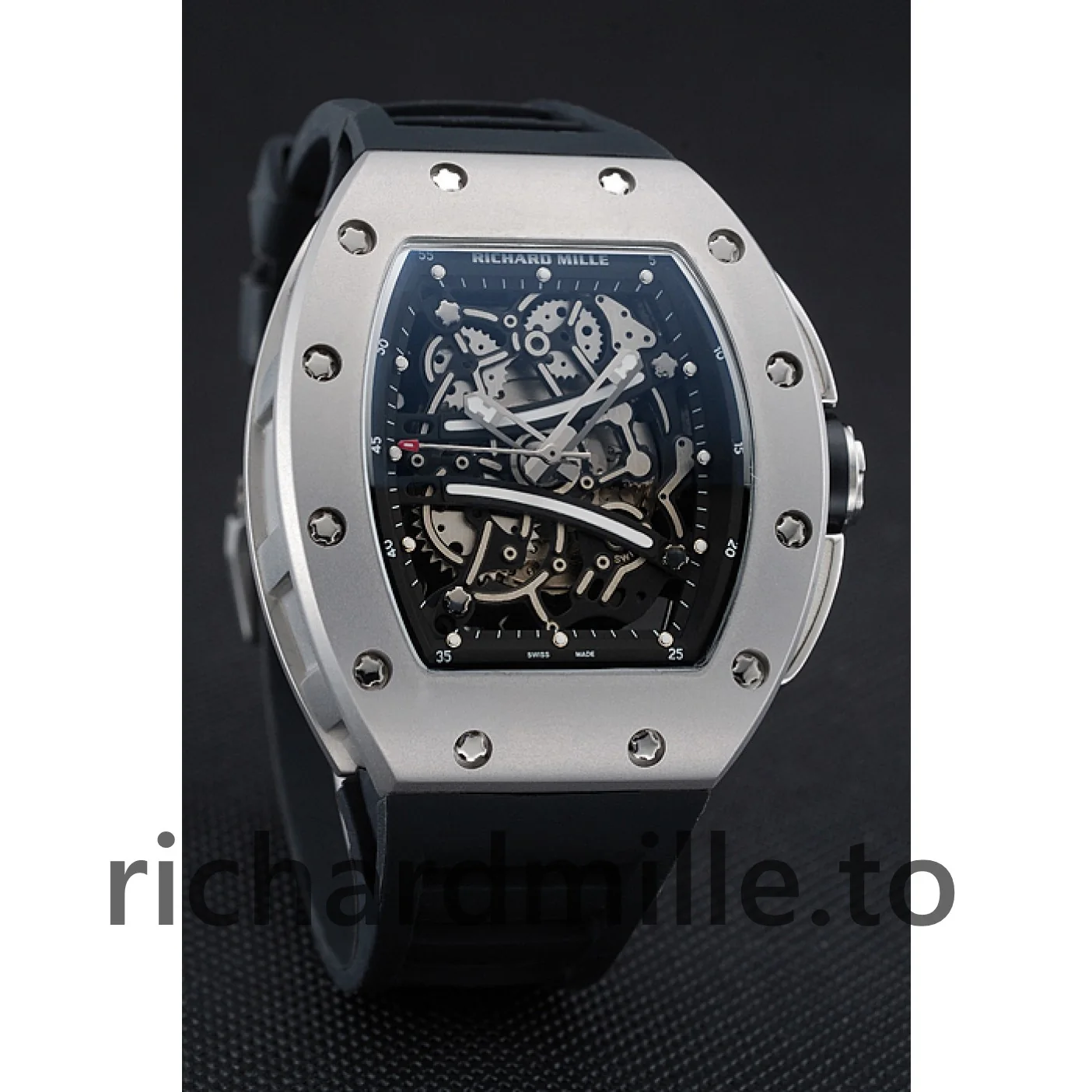 Richard Mille RM 61-01 1454204 Black Dial Men Rubber Watch