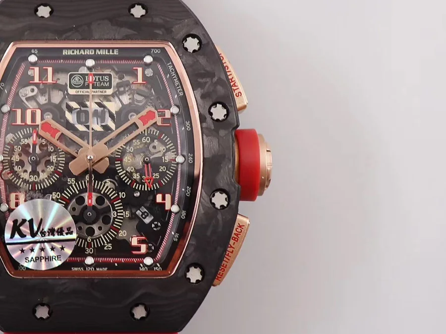 Richard Mille Replica RM 011 Red Strap