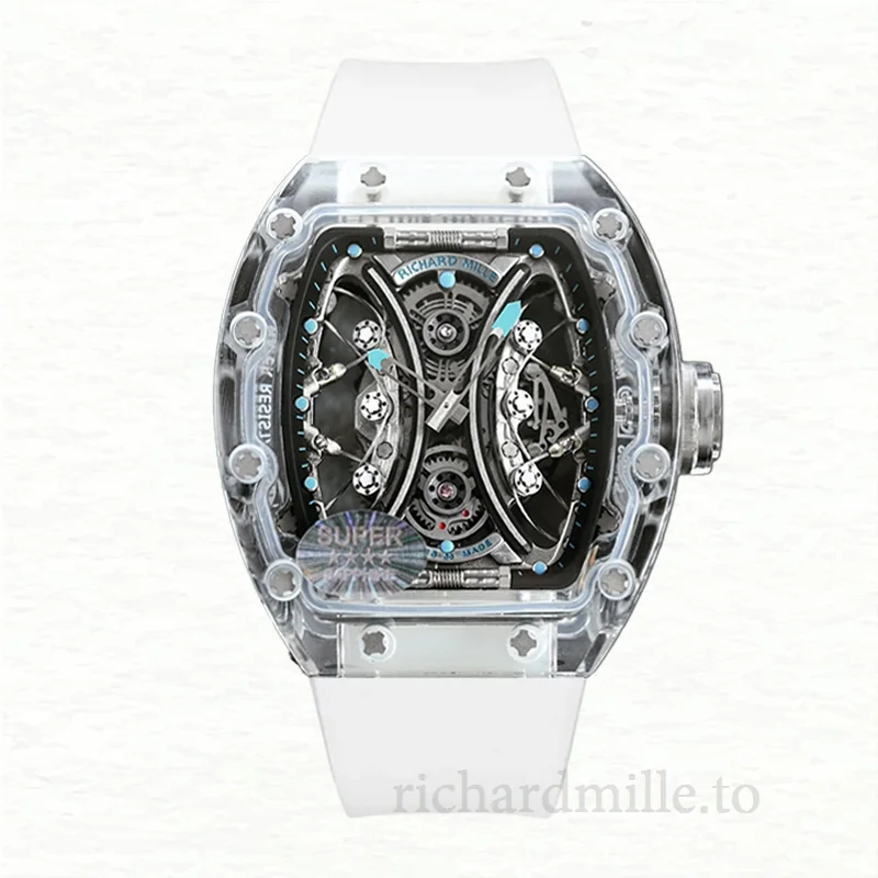 Richard Mille RM53-01 Automatic Men Transparent Dial Watch