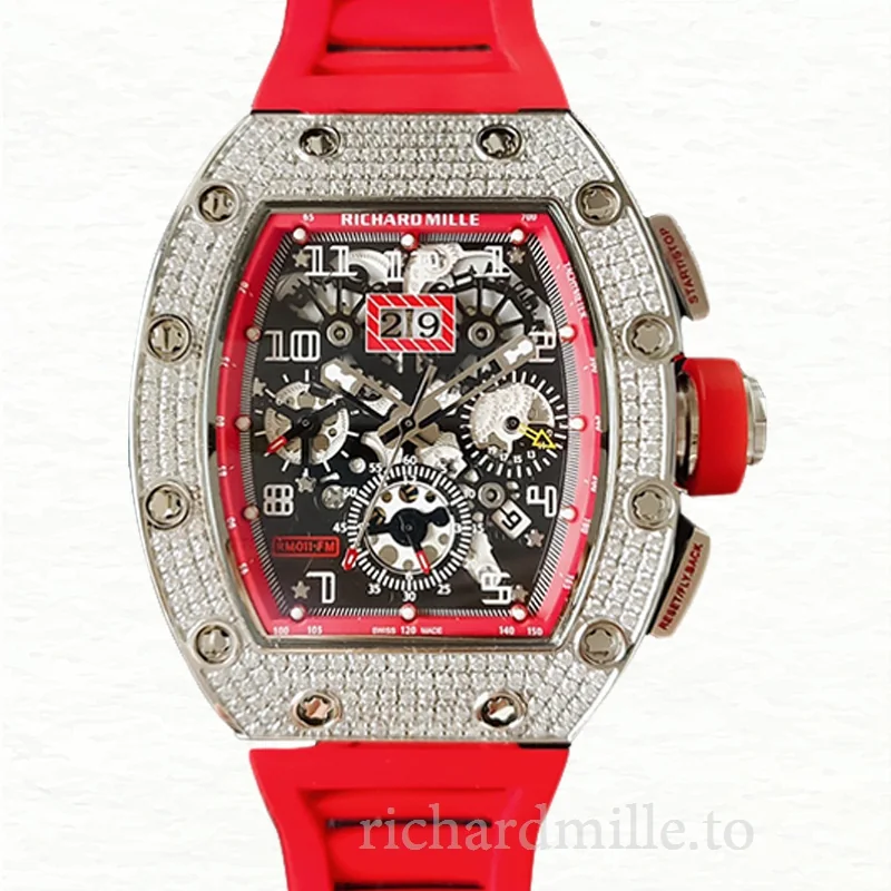 Richard Mille RM011 Mechanical Men Watch Rubber Band