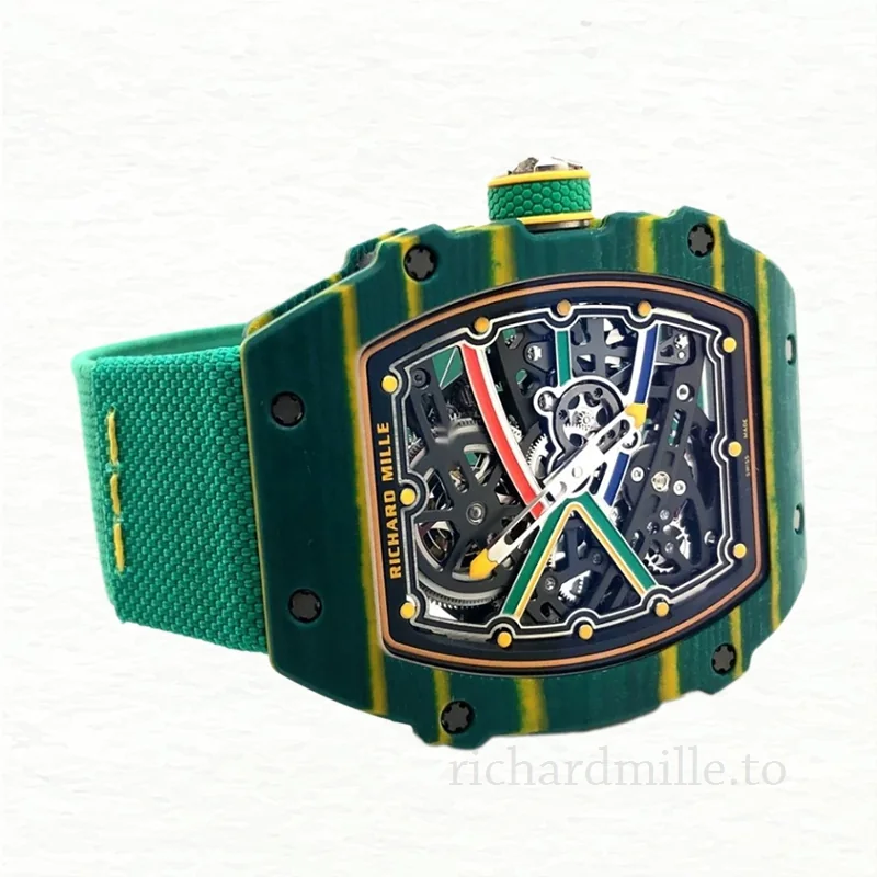 Richard Mille RM 67-02 Strap Men's Transparent Dial Watch