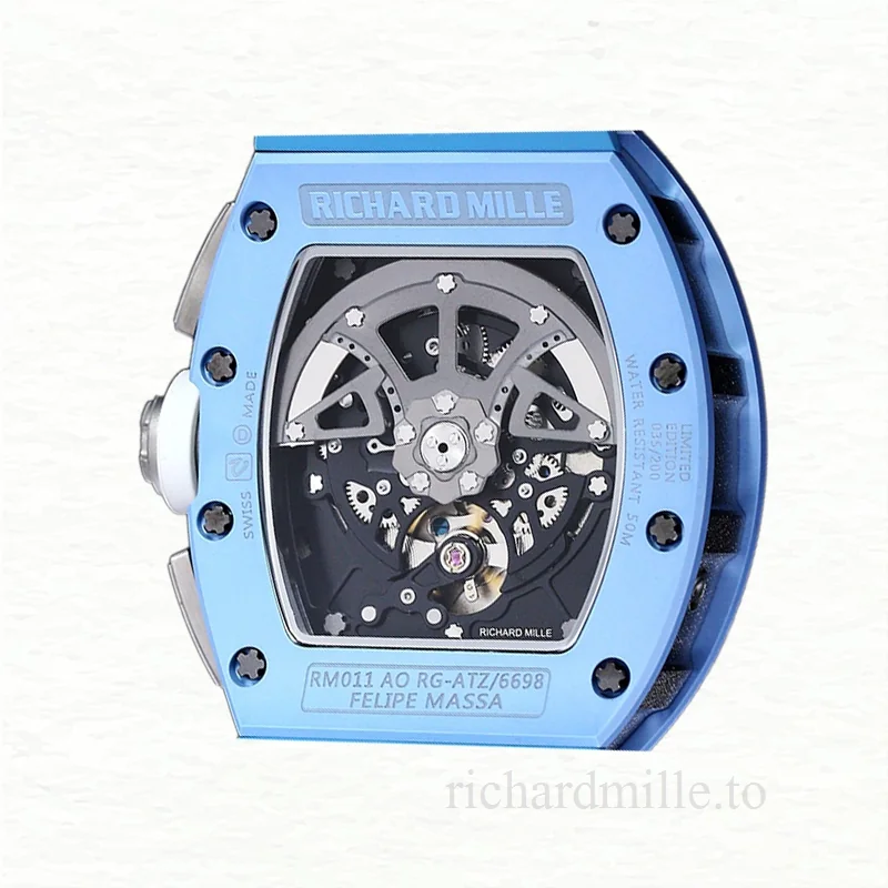 Richard Mille RM 011 Automatic Men Watch Rubber Band Acrylic