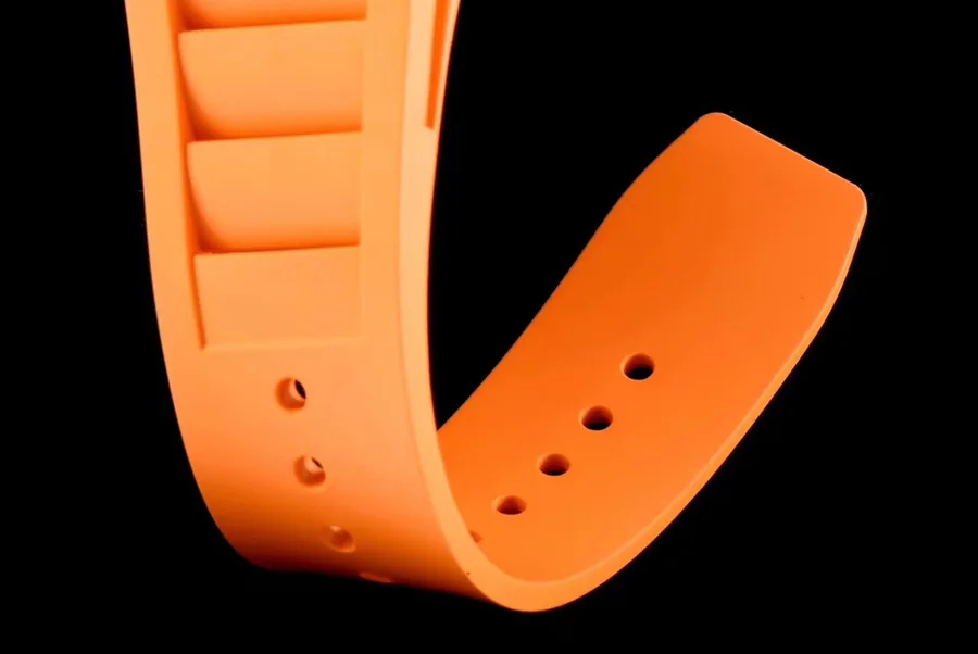 Richard Mille Replica RM 035 Orange Rubber Strap