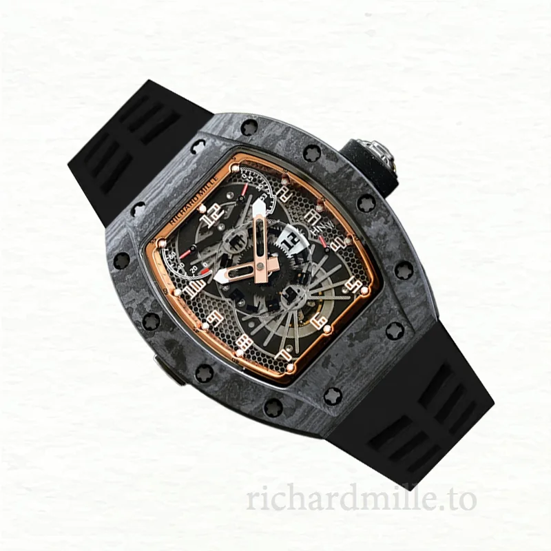 Richard Mille RM022 Automatic Men Watch Rubber Band Arabic Numeral