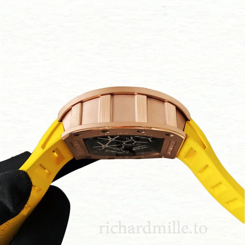 Richard Mille RM35 Mechanical Men Watch Skeleton Dial Rubber Band