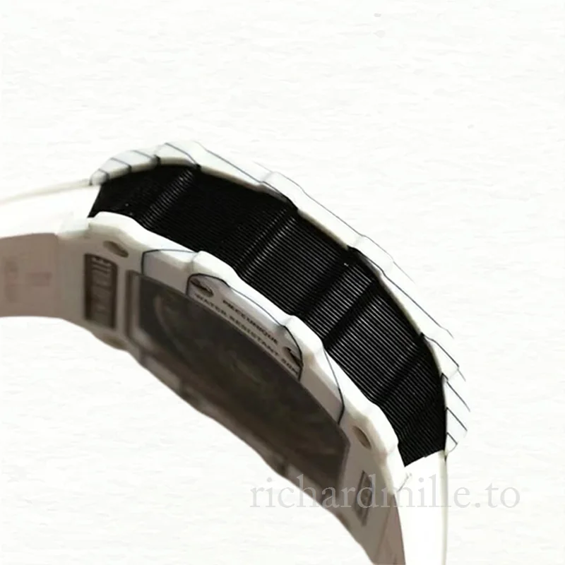 Richard Mille RM35-02 Men Mechanical Watch Rubber Band Carbon Fiber