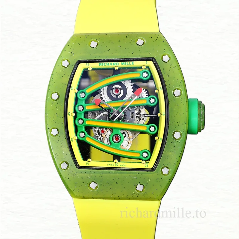 Richard Mille RM 56-01 Automatic Men Rubber Band Watch
