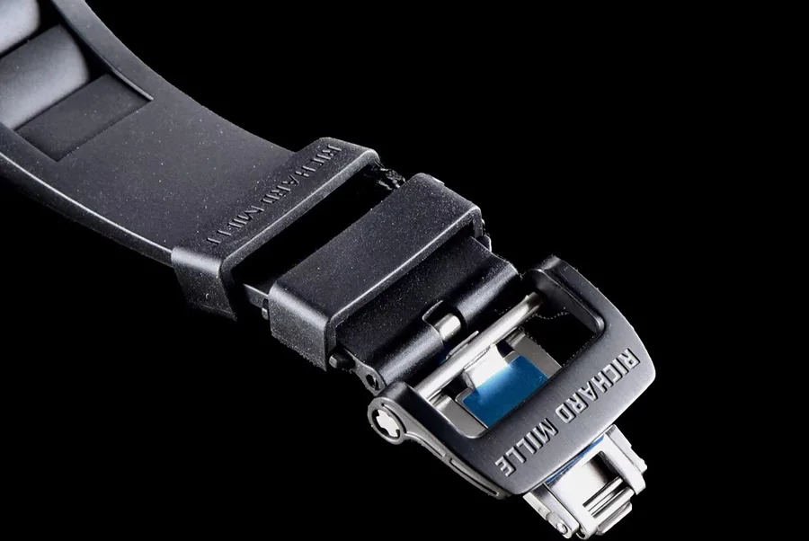 Richard Mille Replica RM 35 02 Black Imported Rubber Strap
