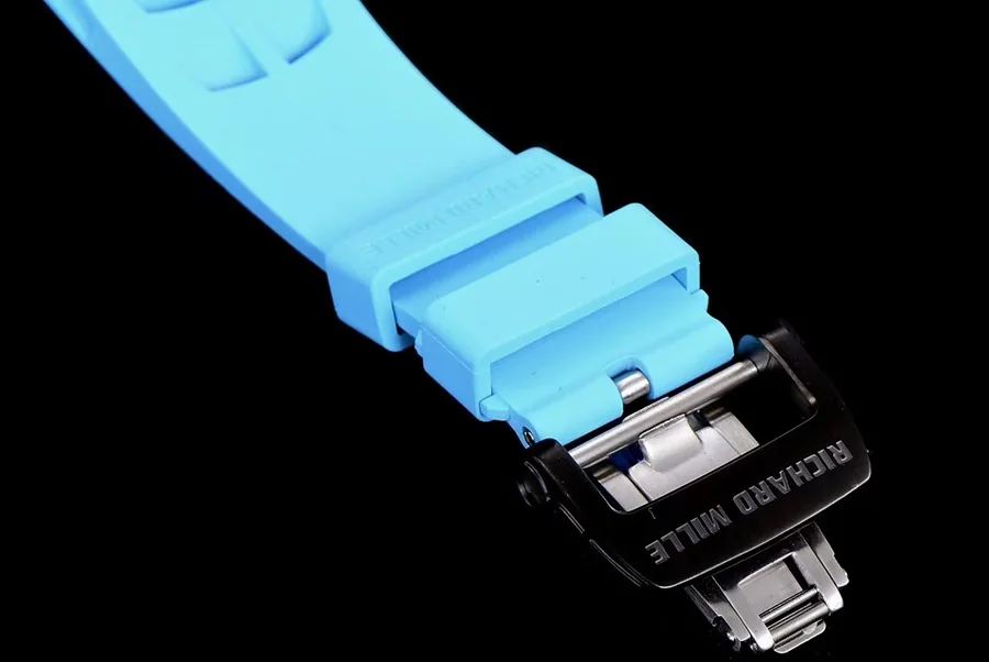 Richard Mille Replica RM 011 Blue Strap Open Face Numerals