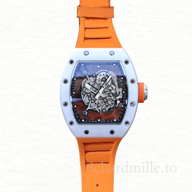 Richard Mille RM055 Men Mechanical Watch Ceramics Bezel