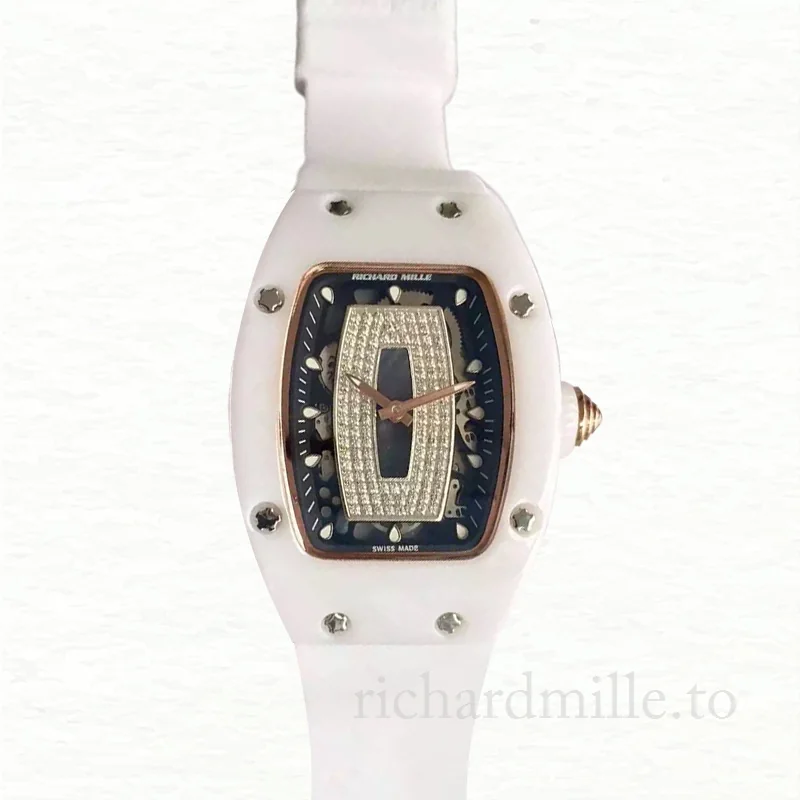 Richard Mille RM07-01 Ladies Automatic Black With Diamonds Dial Watch