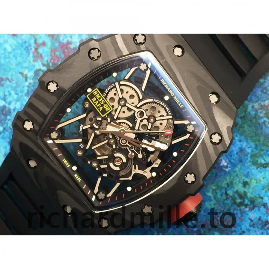 Richard Mille RM 35-02 Rafa Skeleton Dial Mens Watch