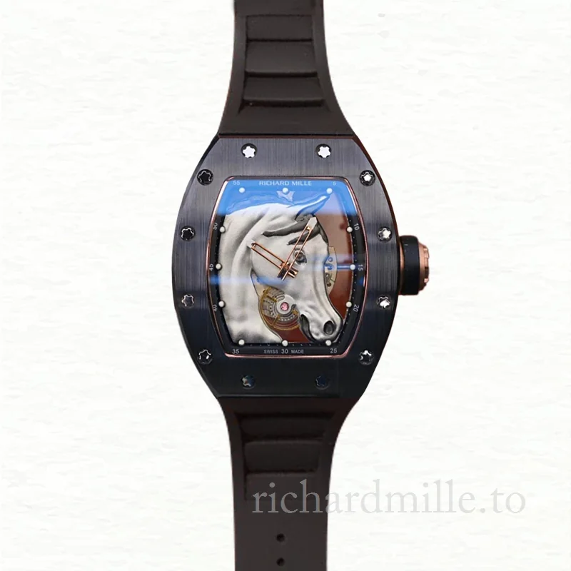 Richard Mille RM52-02 Men Mechanical Watch Rubber Band