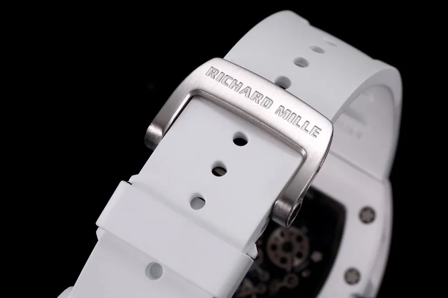 Richard Mille Replica RM 055 White Strap White Ceramic Material Case