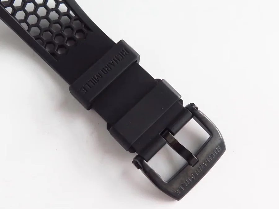 Richard Mille Replica RM 027 Black Rubber Strap Dense Bottom